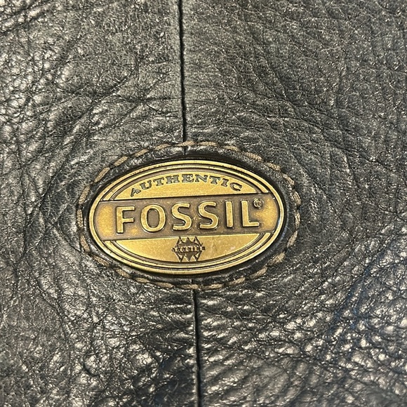 Fossil Black Hobo Bag with Gold Hardware - Picture 6 of 6